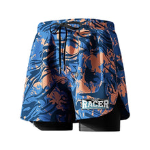 Load image into Gallery viewer, Adult Flat-Leg Quick-Dry Swim Trunks Breathable and Anti-Exposure Double-Layer Shorts Beach Swimming Gear
