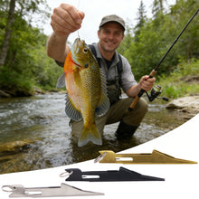 Load image into Gallery viewer, 1PC Stainless Steel Fly Fishing Hook Tyier Multi-Functional Fishing Line Knot Tool and Leader Cutter Outdoor Fishing Accessories