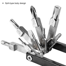 Load image into Gallery viewer, Multifunctional Bicycle Repair Tool Kit Portable Foldable Aluminum Alloy Wrench Screwdriver Chain Breaker for Cycling and Household Use
