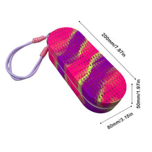 Load image into Gallery viewer, Silicone Swim Goggles Storage Case Hollow Double-Sided Breathable Large Capacity Box with Zipper and Hanging Strap