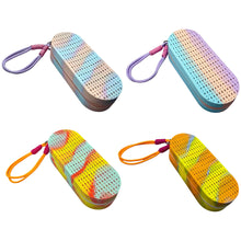 Load image into Gallery viewer, Silicone Swim Goggles Storage Case Hollow Double-Sided Breathable Large Capacity Box with Zipper and Hanging Strap