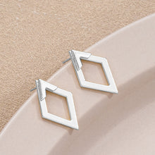 Load image into Gallery viewer, Retro Minimalist Geometric Square Triangle Hollowed Stud Earrings Alloy Stud Earrings Women Accessories Jewelry Gift