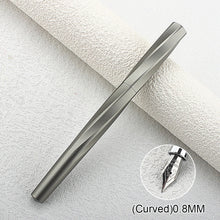 Load image into Gallery viewer, Magnetic Cap Fountain Pen Two Nibs F Nib 0.5/0.8mm Art Nib Metal Retro Calligraphy Pen School Office Stationery Business Gift