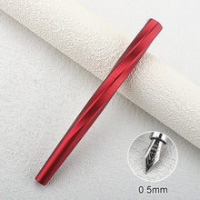Load image into Gallery viewer, Magnetic Cap Fountain Pen Two Nibs F Nib 0.5/0.8mm Art Nib Metal Retro Calligraphy Pen School Office Stationery Business Gift