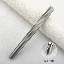 Load image into Gallery viewer, Magnetic Cap Fountain Pen Two Nibs F Nib 0.5/0.8mm Art Nib Metal Retro Calligraphy Pen School Office Stationery Business Gift