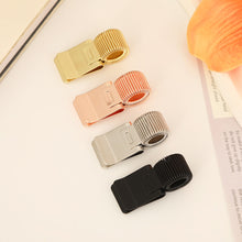 Load image into Gallery viewer, Metal Spring Pen Clip Retro Pen Holder Secure Anti Lost Clip For Notebook School Office Stationery