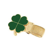 Load image into Gallery viewer, Four Leaf Clover Metal Spring Pen Clip Pen Holder Secure Anti Lost Clip For Notebook School Office Stationery