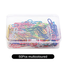 Load image into Gallery viewer, 10/20/50Pcs Metal Cartoon Paper Clips Musical Note Colorful Bookmark Irregular Paper Pins Clamp School Office Stationery Supplies