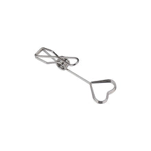 Load image into Gallery viewer, Metal Heart Shape Place Card Holder Photo Clip Stand Desktop Memo Clip Wedding Party Table Name Sign Decoration Supplies