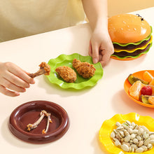 Load image into Gallery viewer, 5/7 Layers Stackable Hamburger Plate Mini Dinner Plate Tableware Sauce Container Table Decoration Kitchen Supplies