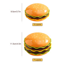 Load image into Gallery viewer, 5/7 Layers Stackable Hamburger Plate Mini Dinner Plate Tableware Sauce Container Table Decoration Kitchen Supplies