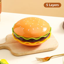 Load image into Gallery viewer, 5/7 Layers Stackable Hamburger Plate Mini Dinner Plate Tableware Sauce Container Table Decoration Kitchen Supplies