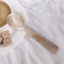 Load image into Gallery viewer, 7/9/11/12/13cm Natural Shell Ice Spoon Coffee Cream Caviar Stirring Teaspoon Dessert Spoon Kitchen Supplies Craft Tool