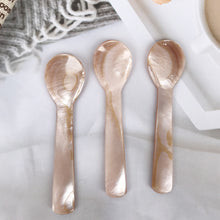 Load image into Gallery viewer, 7/9/11/12/13cm Natural Shell Ice Spoon Coffee Cream Caviar Stirring Teaspoon Dessert Spoon Kitchen Supplies Craft Tool