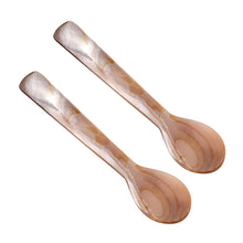 Load image into Gallery viewer, 7/9/11/12/13cm Natural Shell Ice Spoon Coffee Cream Caviar Stirring Teaspoon Dessert Spoon Kitchen Supplies Craft Tool