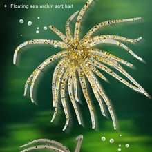 Load image into Gallery viewer, 1.7g/3.5g/9g Floating Sea Urchin Soft Bait Biomimetic Soft Insect TPE Lure Lure Fake Bait Sea Fishing Black Pit Wild Fishing Water Gall Ball Bait
