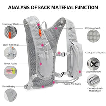Load image into Gallery viewer, Lightweight Sports Backpack Hydration Pack Water Bladder Carrier Bag Marathon Vest Backpack Accessories Sports Running Bag