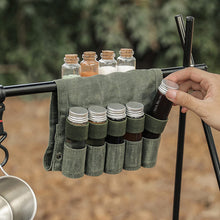 Load image into Gallery viewer, Portable Camping Spice Bottle Storage Bag Set Camping Picnic Seasoning Bottle Bag Pouch Condiment Jar Seasoning Bottle Holder