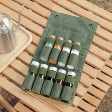 Load image into Gallery viewer, Portable Camping Spice Bottle Storage Bag Set Camping Picnic Seasoning Bottle Bag Pouch Condiment Jar Seasoning Bottle Holder