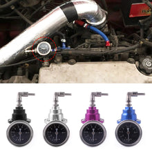 Load image into Gallery viewer, Adjustable Car Fuel Pressure Regulator with Gauge Kit Vehicle Refitting Fuel Supercharger Aluminum Universal Fuel Modification Accessories