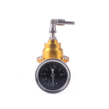 Load image into Gallery viewer, Adjustable Car Fuel Pressure Regulator with Gauge Kit Vehicle Refitting Fuel Supercharger Aluminum Universal Fuel Modification Accessories