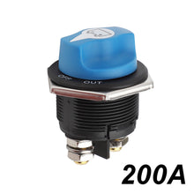 Load image into Gallery viewer, RV Car Battery Rally Switch Kit 50 100 200 300A Blue Battery Disconnector Isolator Cut Off Switch For RV Race Motorcycle Truck Boat