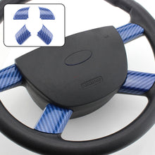 Load image into Gallery viewer, 4Pcs/Set Car Interior Steering Wheel Panel Cover Trim Sticker Carbon Fibre for Ford Focus 2 MK2 2005 - 2011 Accessories Car-Styling Stickers