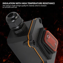 Load image into Gallery viewer, 12V-24V 110V-220V Waterproof Marine Rocker Inline Toggle Switch with LED 20A Inline IP67 Sealed Outdoor Box Inline Cord Rocker Switch Power
