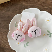 Load image into Gallery viewer, 2Pcs Cartoon Animal Fabric Scrunchies Rabbit Duck Dog Elastic Hair Bands Headwear Girls Kids Daily Hair Accessories