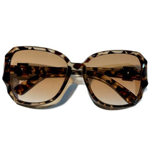 Load image into Gallery viewer, Leopard Print Patchwork Large Frame Glasses Reading Glasses Gradient Tea Lens Multifunctional Fashion Eyewear