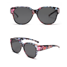 Load image into Gallery viewer, Fit Over Glasses Polarized Round Wrap Around Sun-Protective Sunglasses UV400 Protection Driving Outdoor Eyewear For Men Women
