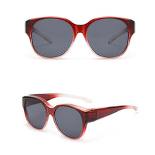 Load image into Gallery viewer, Fit Over Glasses Polarized Round Wrap Around Sun-Protective Sunglasses UV400 Protection Driving Outdoor Eyewear For Men Women