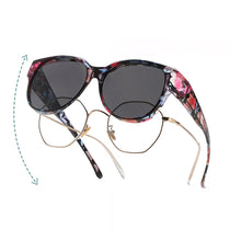 Load image into Gallery viewer, Fit Over Glasses Polarized Round Wrap Around Sun-Protective Sunglasses UV400 Protection Driving Outdoor Eyewear For Men Women