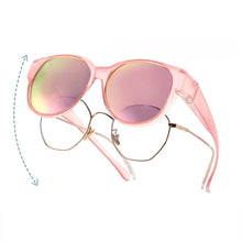 Load image into Gallery viewer, Fit Over Glasses Polarized Round Wrap Around Sun-Protective Sunglasses UV400 Protection Driving Outdoor Eyewear For Men Women