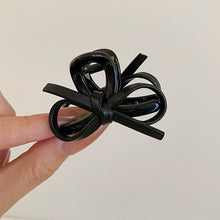 Load image into Gallery viewer, Vintage Leather Bow Small Shark Hair Claw Clip Sweet Ponytail Hair Accessories For Women Girls