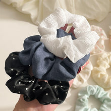 Load image into Gallery viewer, Polka Dot Large Scrunchies Elegant Hair Rope Hair Tie Band Ponytail Holder Daily Women Hair Accessories Headwear