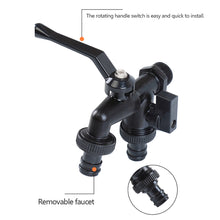 Load image into Gallery viewer, Zinc Alloy Brass Ball Water Faucet Gardening Tools Internal External Thread Lever Handle Water Supply Valve