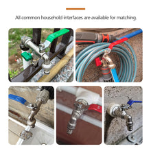 Load image into Gallery viewer, Zinc Alloy Brass Ball Water Faucet Gardening Tools Internal External Thread Lever Handle Water Supply Valve