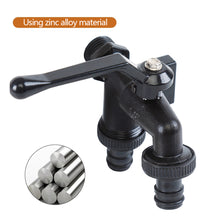 Load image into Gallery viewer, Zinc Alloy Brass Ball Water Faucet Gardening Tools Internal External Thread Lever Handle Water Supply Valve