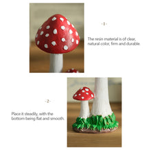 Load image into Gallery viewer, Resin Mushroom Ornament Waterproof Fairy Garden Home Decoration For Lawn Patio Courtyard Landscape Decoration Gift