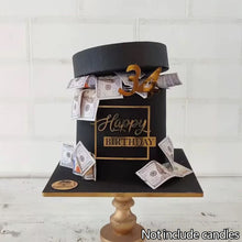 Load image into Gallery viewer, Golden Pink Acrylic Happy Birthday Cake Topper Side Cake Flag For Party Baking Cake Dessert Decoration Supplies