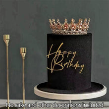 Load image into Gallery viewer, Gold Acrylic Butterfly Happy Birthday Cake Topper Set DIY Baking Decoration For Birthday Party Dessert Decoration Supplies