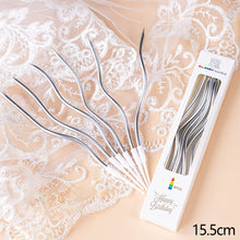 Load image into Gallery viewer, 6Pcs/Set Curved Birthday Cake Candles Dessert Cupcake Topper Candles For Wedding Birthday Party Decoration Baking Supplies