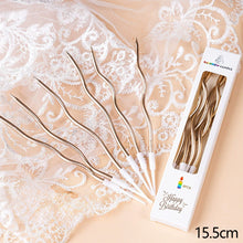 Load image into Gallery viewer, 6Pcs/Set Curved Birthday Cake Candles Dessert Cupcake Topper Candles For Wedding Birthday Party Decoration Baking Supplies