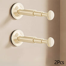 Load image into Gallery viewer, 1/2Pcs Retractable Clothes Hanger Suction Cup No Drill Hanger Storage Rack Retractable Adjustable Wall Mount Organizer For Home Balcony Office