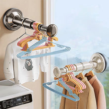 Load image into Gallery viewer, 1/2Pcs Retractable Clothes Hanger Suction Cup No Drill Hanger Storage Rack Retractable Adjustable Wall Mount Organizer For Home Balcony Office
