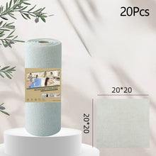 Load image into Gallery viewer, 20 Sheets/Roll Double Sided Microfiber Dishcloth Tear Off Dishcloth Absorbent Non Stick Oil Kitchen Cleaning Towel