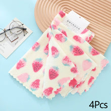 Load image into Gallery viewer, 4Pcs 30X30CM Coral Fleece Sunflower Cleaning Cloth Soft Absorbent Kitchen Dishcloth Household Wiping Towel