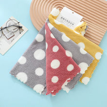 Load image into Gallery viewer, 4Pcs 30X30CM Coral Fleece Sunflower Cleaning Cloth Soft Absorbent Kitchen Dishcloth Household Wiping Towel
