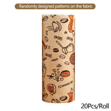 Load image into Gallery viewer, 20 Sheets/Roll Double Sided Random Printed Microfiber Dishcloth Tear Off Dishcloth Absorbent Non Stick Oil Kitchen Bathroom Cleaning Towel